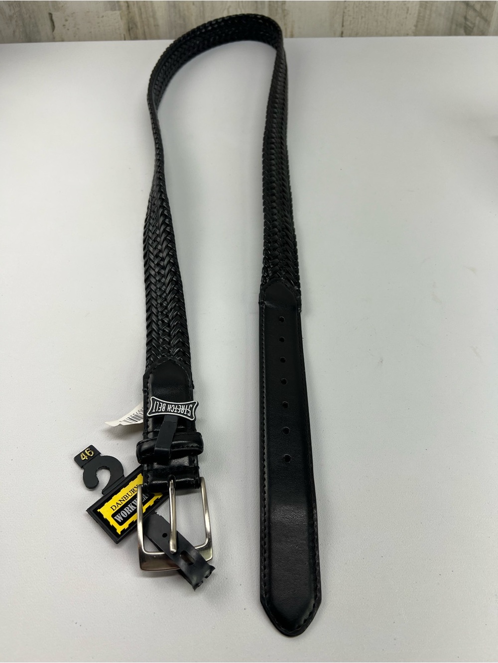 Danbury Workwear Black Braided Belt Size 46